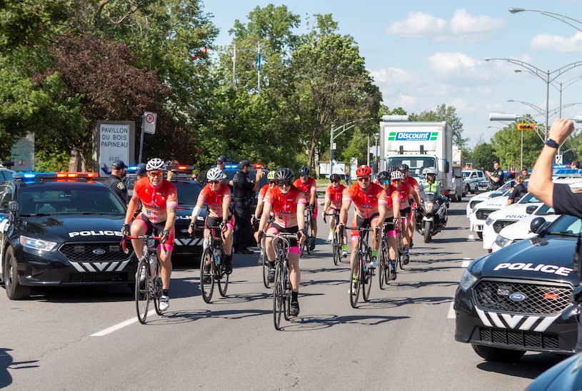 Le Tour cycliste des policiers de Laval a franchi la ligne d’arrivée