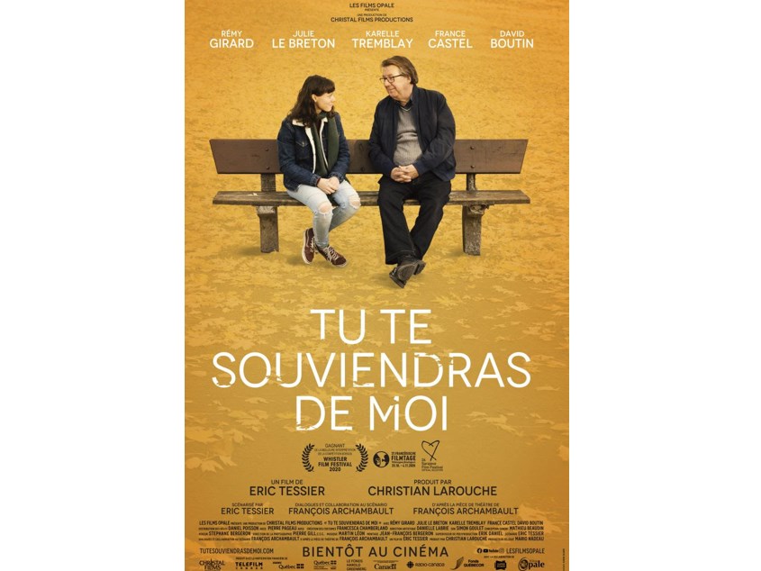 Tu te souviendras de moi sortira en salle le 4 novembre prochain partout au Québec