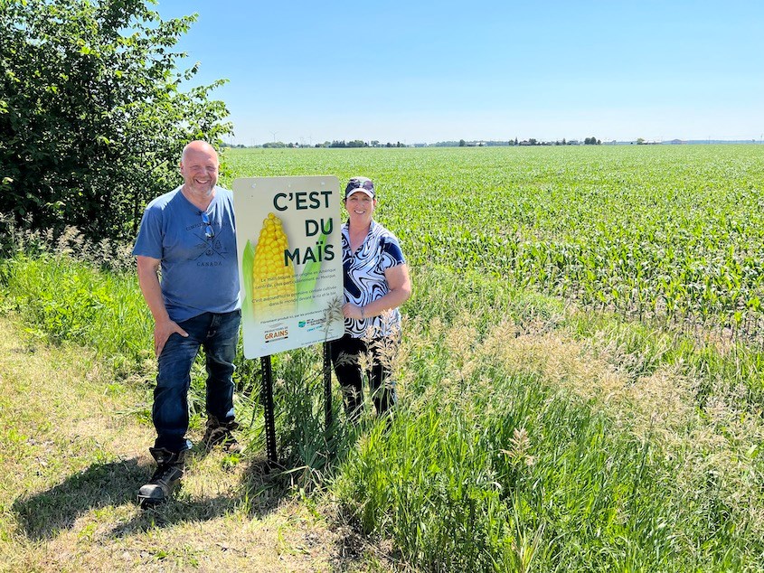 Cet été, les Producteurs de grains Montérégie-Ouest s’affichent sur les pistes cyclables