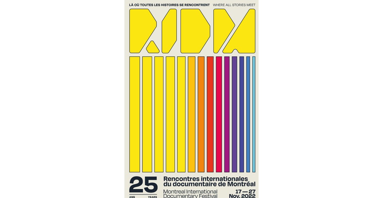 Les Rencontres internationales du documentaire de Montréal dévoilent une identité visuelle haute en couleur pour leur 25e édition