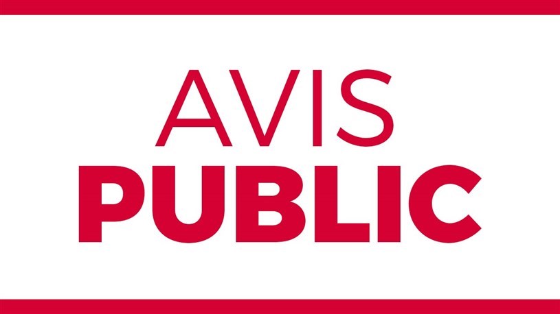 AVIS PUBLIC: Demande de dissolution