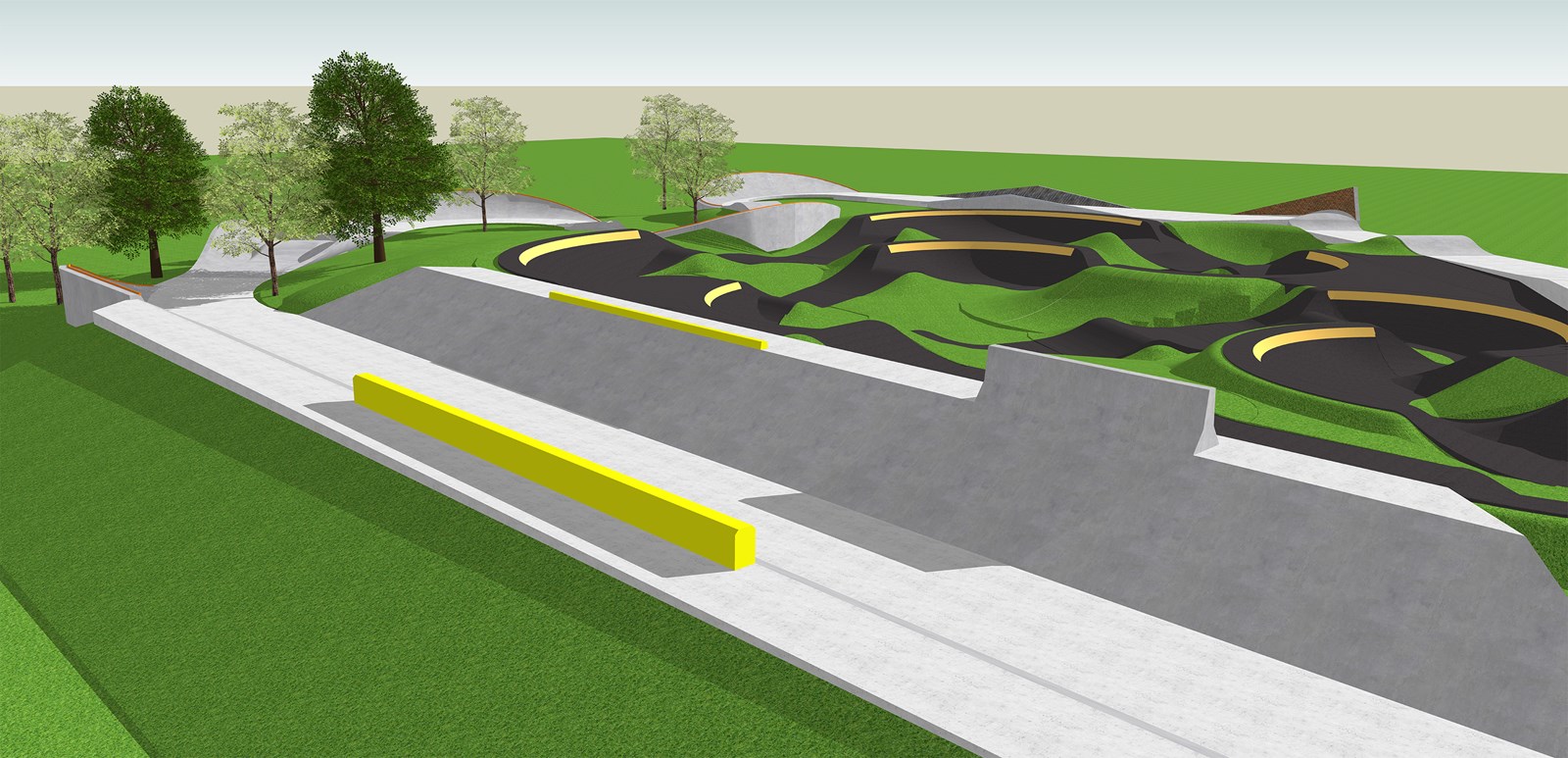 Concept du parc du Sablon