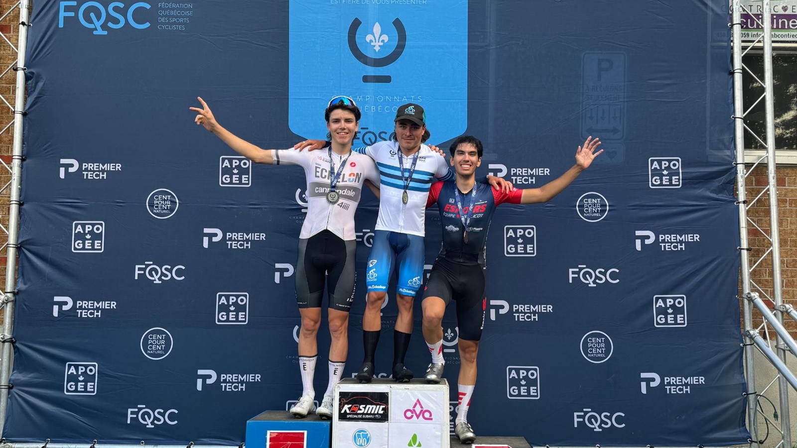 Deux Lavallois grimpent sur le podium aux Championnats québécois sur route