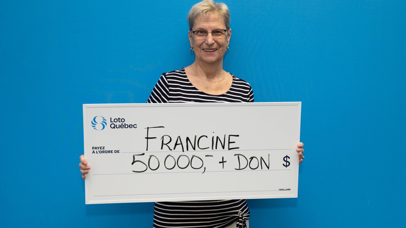 La gagnante du gros lot fait remporter 25 000 $ à des OSBL de Laval