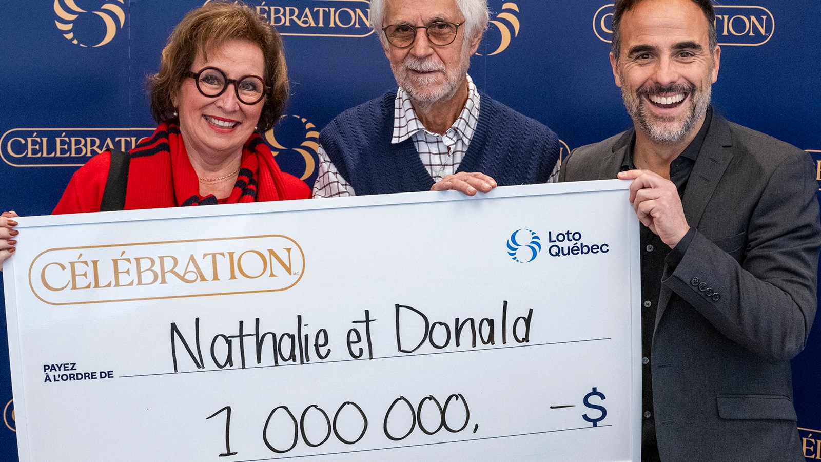 Un couple millionnaire à Laval grâce à Célébration 2025