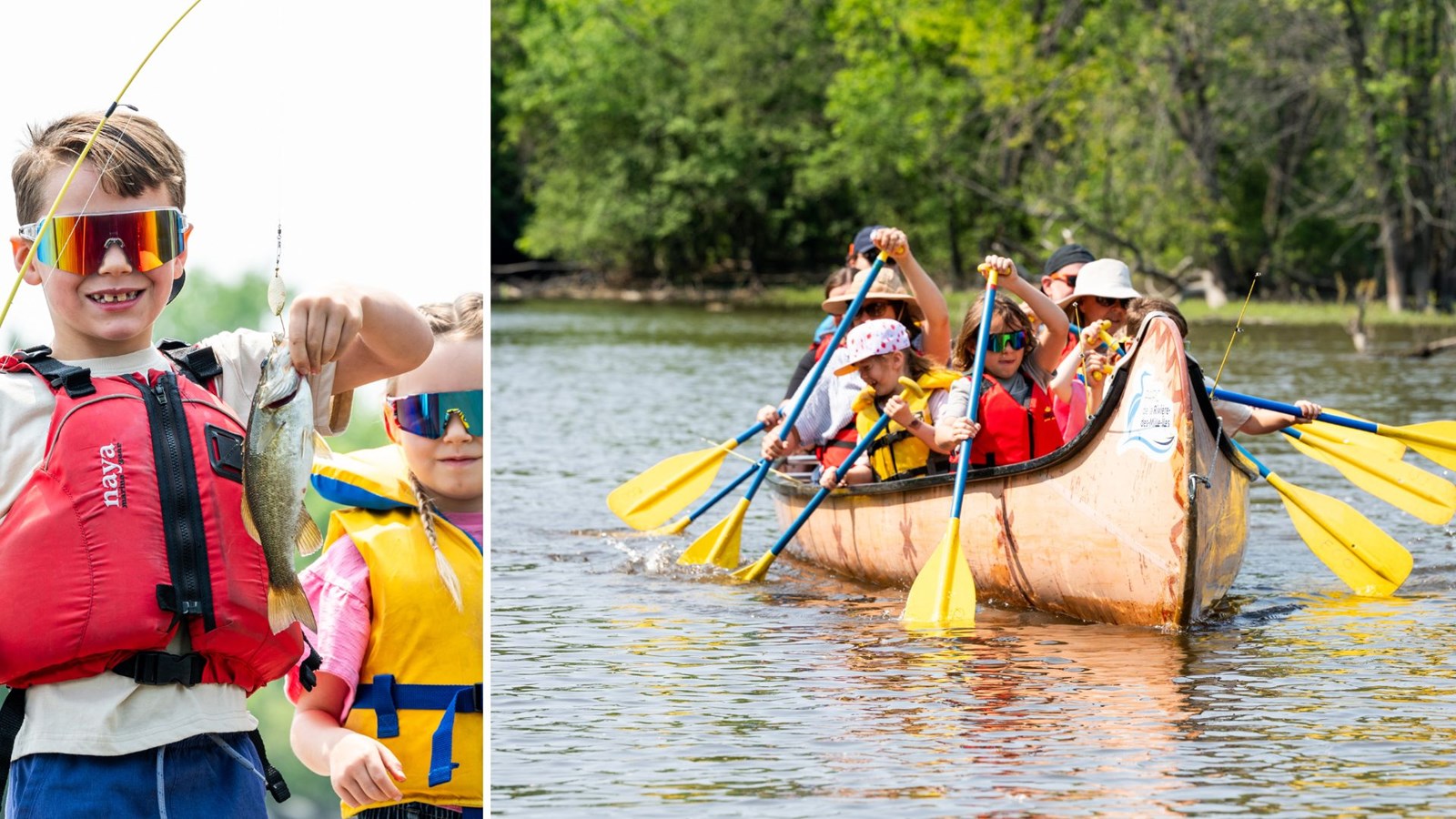 Initiation à la pêche pour les jeunes au parc de la Rivière-des-Mille-Îles