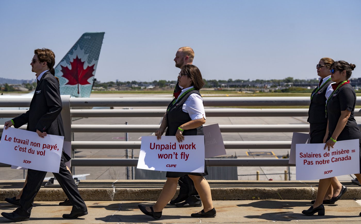 Les agents de bord d'Air Canada n'ont pas encore déposé de préavis de grève