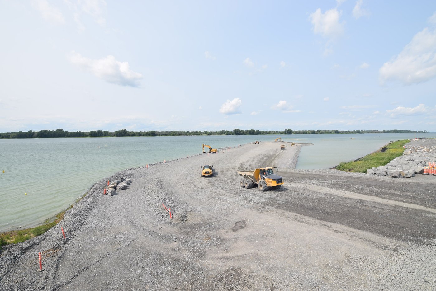 Le chantier pour l'expansion du Port de Montréal bel et bien amorcé à Contrecoeur