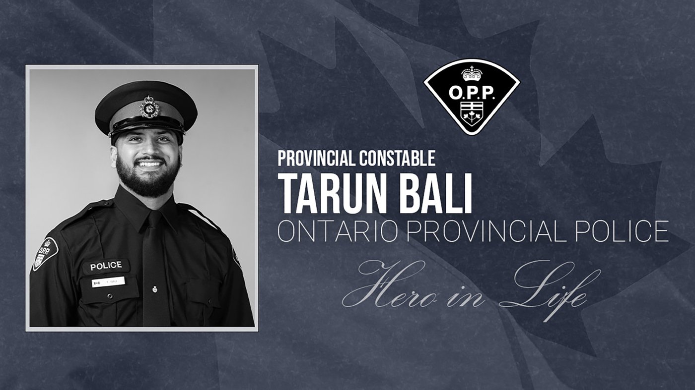Un agent de police de l'Ontario est tué dans l'exercice de ses fonctions