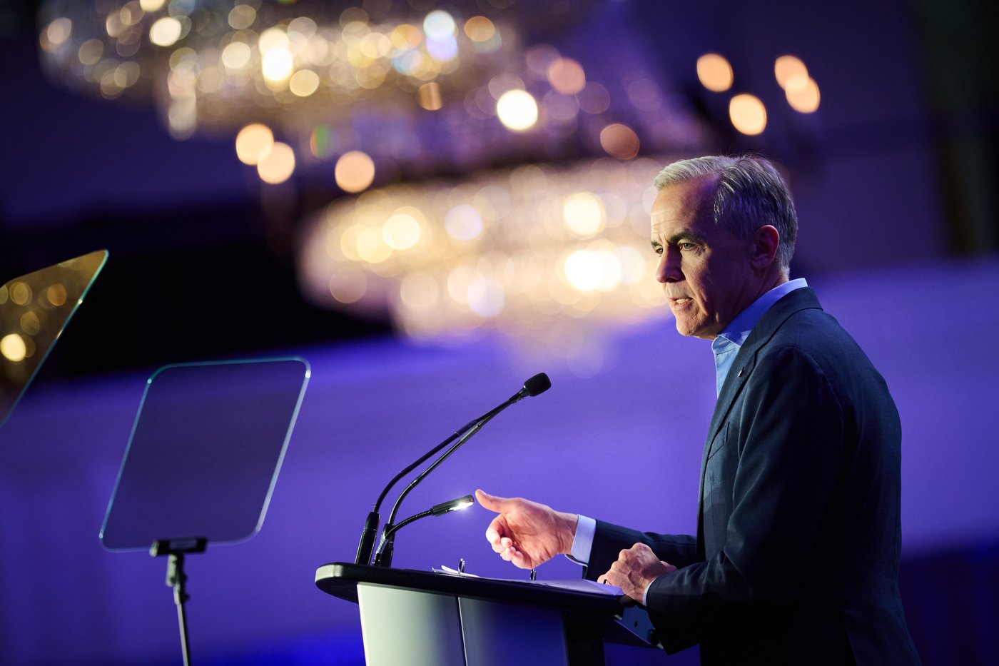 Le premier ministre Mark Carney prend la parole au Sommet mondial sur le progrès