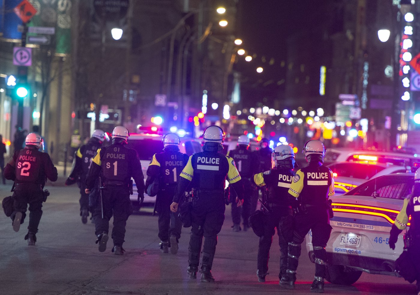 Au moins 13 arrestations lors d'une manifestation vendredi soir à Montréal