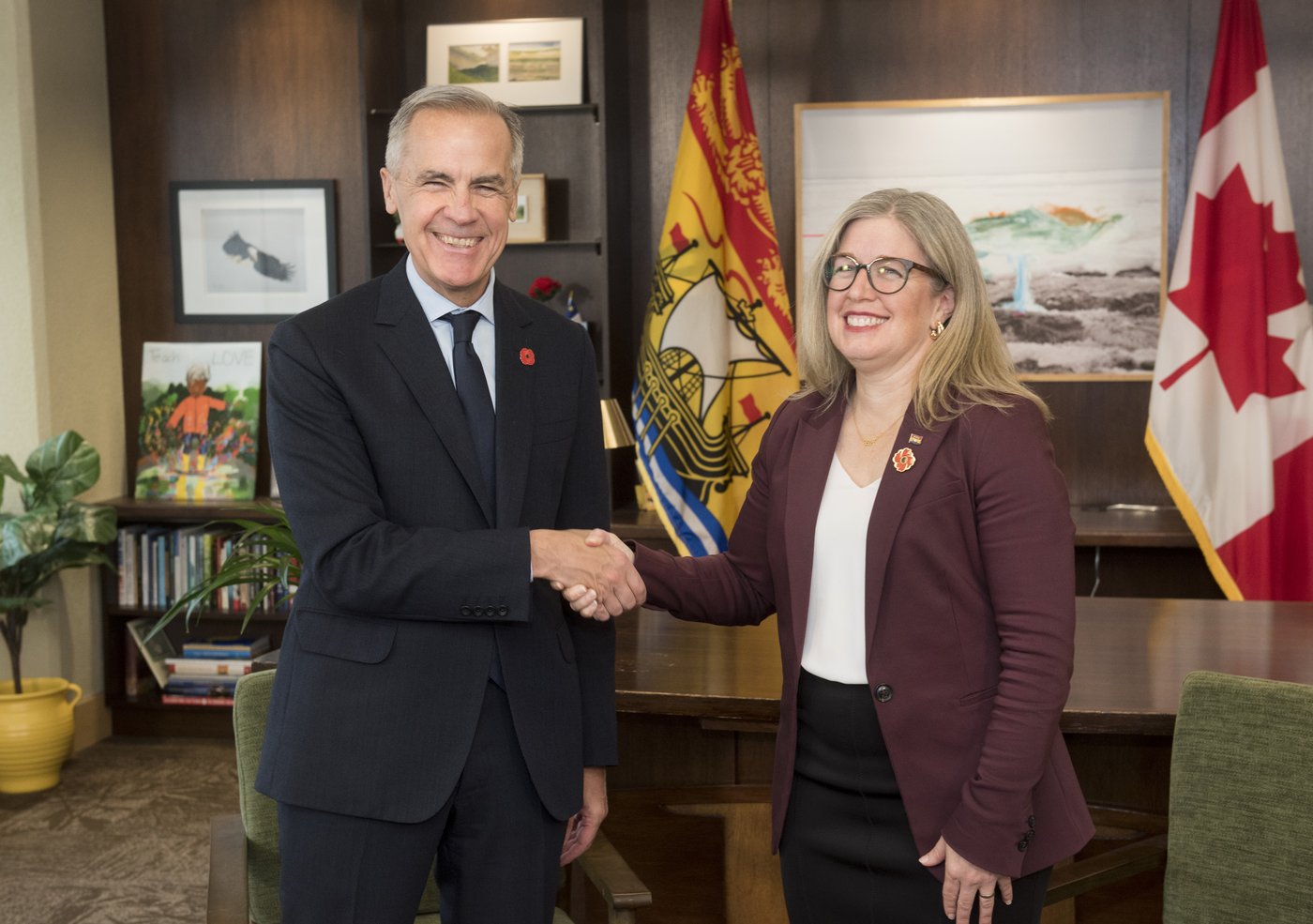 Mark Carney et Susan Holt laissent entrevoir l'appui fédéral à un projet au N.-B.