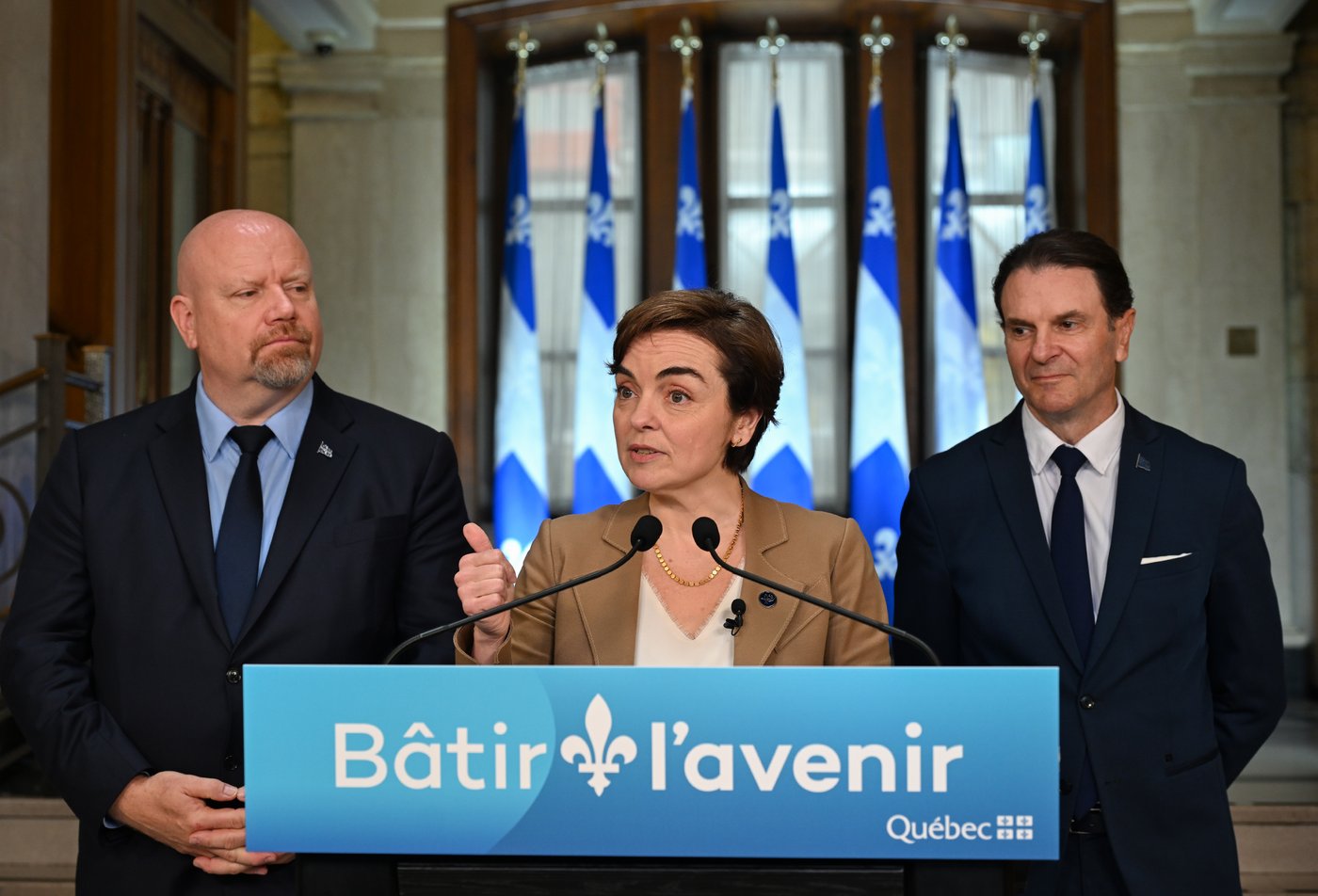 «Des résultats sans drama»: Christine Fréchette prend ses distances du style Legault
