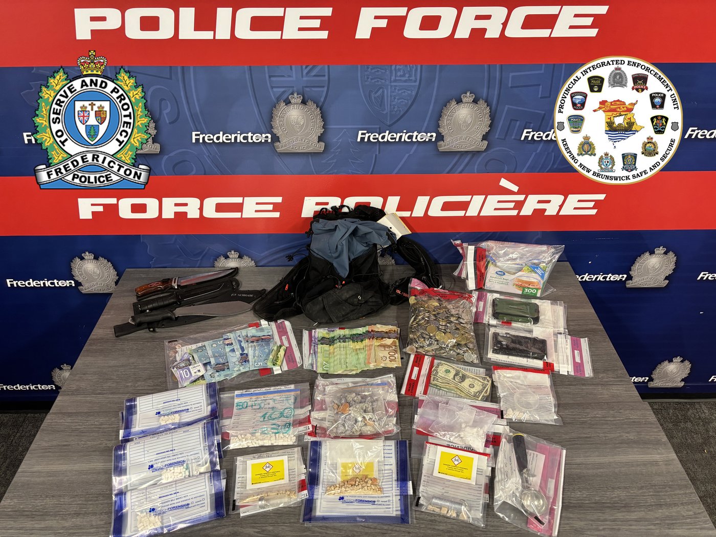 La police de Fredericton saisit l'équivalent de près de 220 000 doses de fentanyl