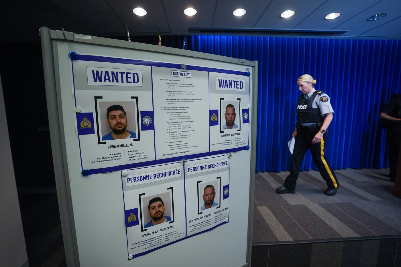 Trois personnes accusées d'avoir aidé à une évasion de prison en C.-B.
