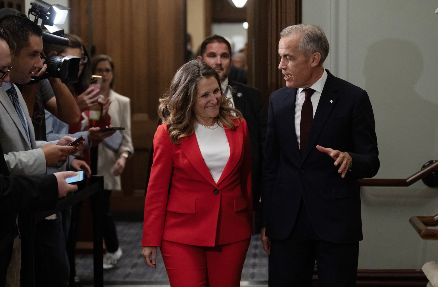 Le départ de Freeland est «cohérent» avec ses nouvelles fonctions, selon Carney