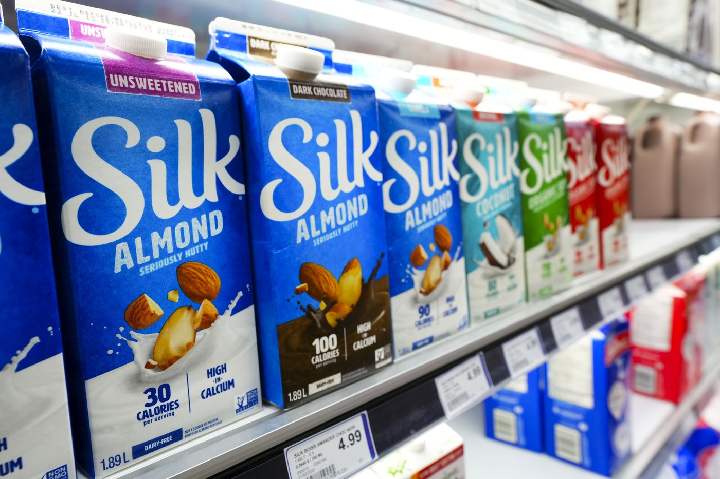 Une action collective sur le lait végétal et la listériose réglée à 6,5 M$