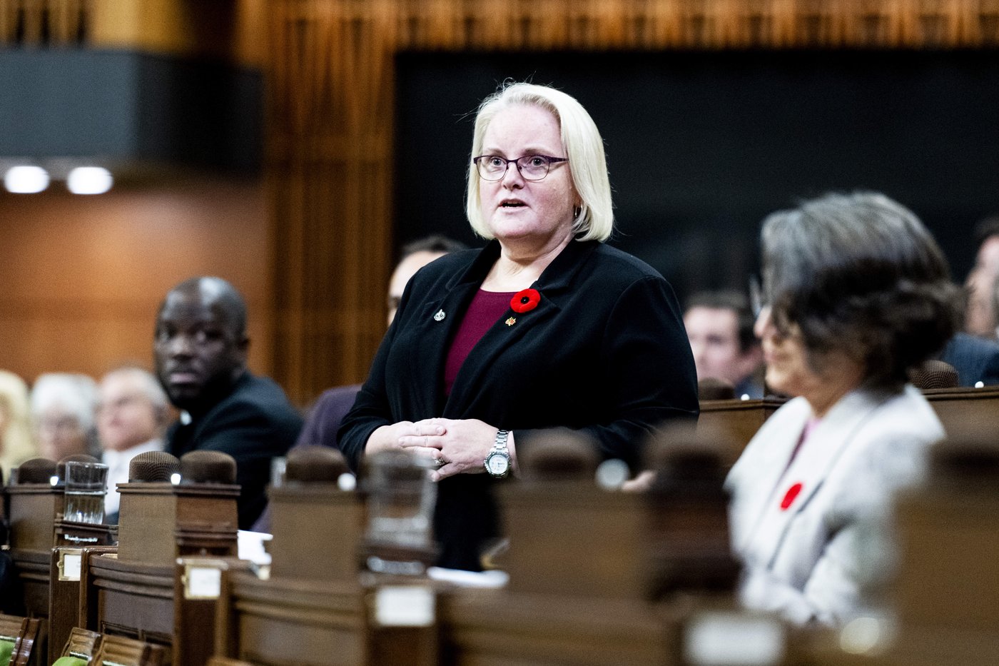 Jill McKnight se prononce sur l'interdiction du coquelicot devant les tribunaux