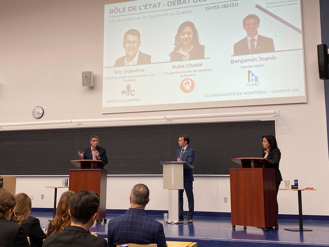 Éric Duhaime et Ruba Ghazal présentent leur vision sur le logement