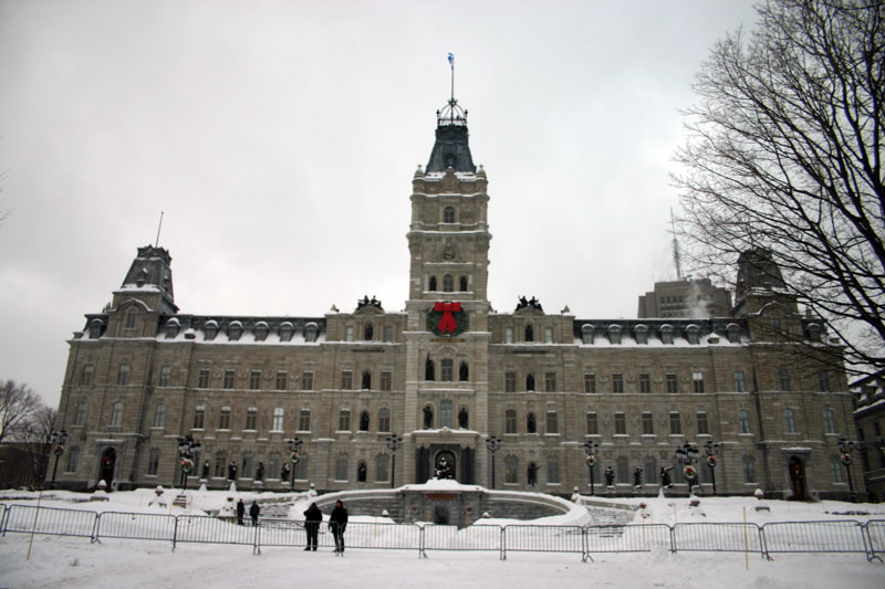 Vers le parlement de Québec