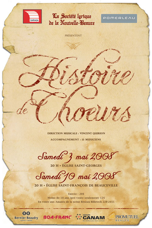 Concerts de la Société lyrique de la Nouvelle-Beauce