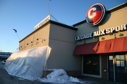 Un temps d’arrêt pour la Cage aux Sports pour créer un nouveau décor