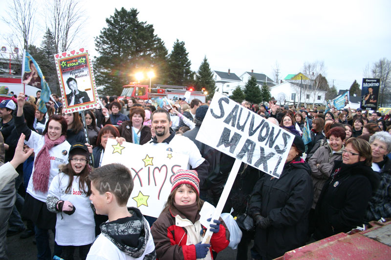 1000 cœurs debout pour Maxime Landry à Saint-Gédéon
