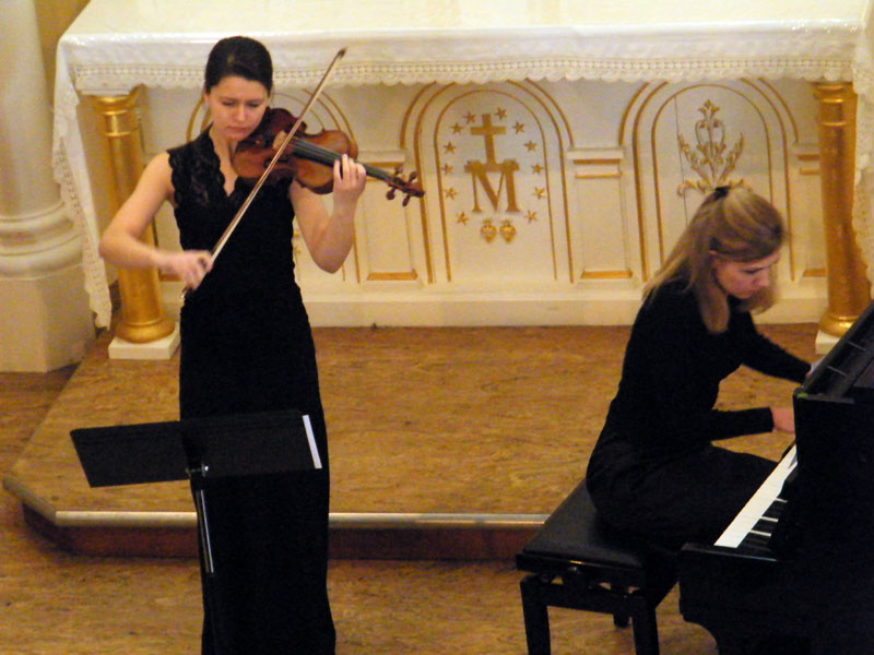 Un violon et un piano pour clore la saison