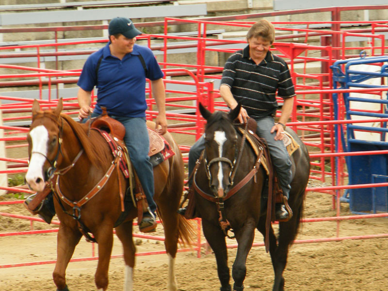 Les cow-boys arrivent à Saint-Victor
