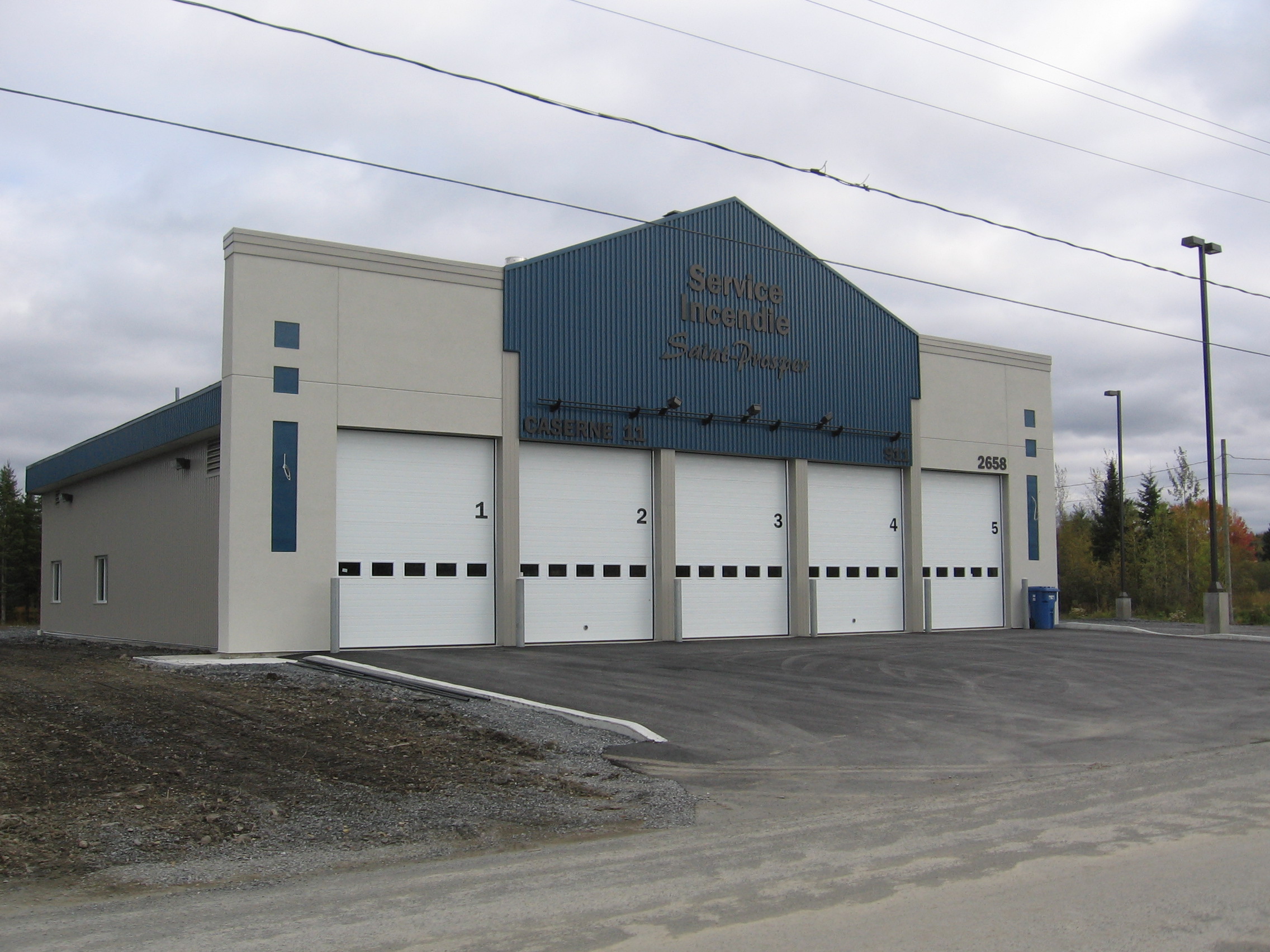 Nouvelle caserne incendie à Saint-Prosper