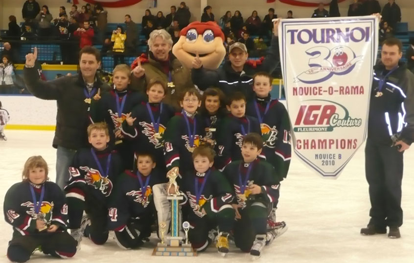Les formations novice de Beauce-Centre dominent au tournoi de Fleurimont