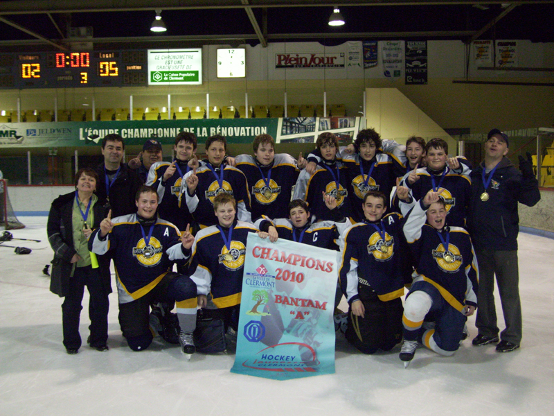 Un championnat pour l’équipe bantam A de Beauce-Centre