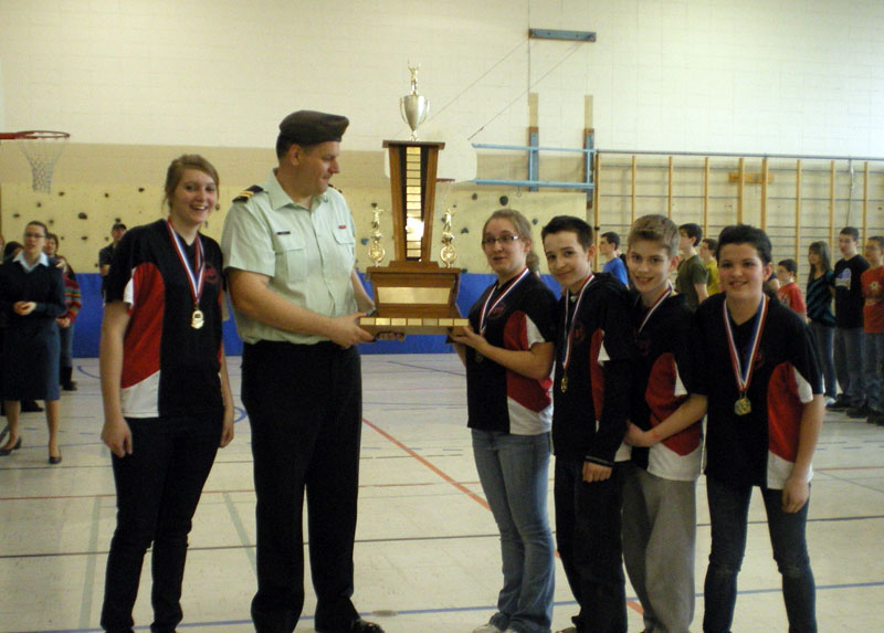 Les cadets de Beauceville visent dans le mil