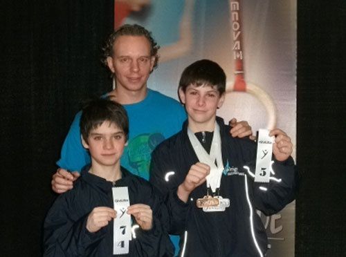 Deux gymnastes masculins du Club Voltige se distinguent
