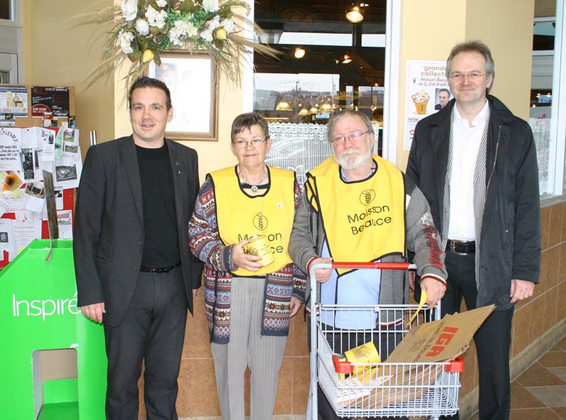 La Grande collecte est amorcée dans les épiceries de la Beauce
