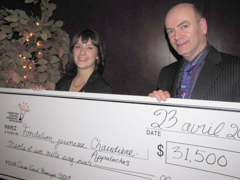 La Fondation jeunesse Chaudière-Appalaches récolte 31 500 $ au bénéfice des jeunes en difficulté