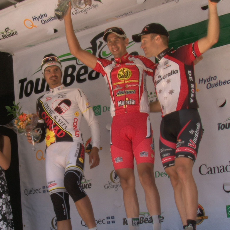 Rafael Serranno Fernandez remporte l'étape de Lac-Etchemin et Charles Dionne termine troisième