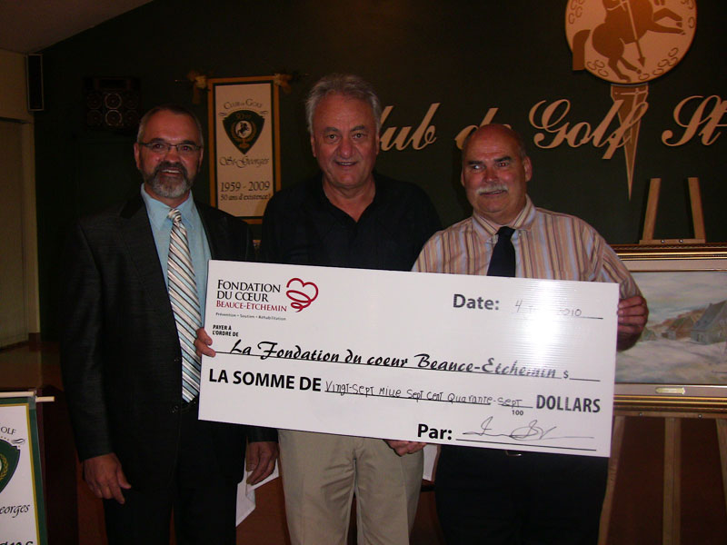 Une réussite au-delà des attentes pour la Fondation du cœur Beauce-Etchemin à leur tournoi de golf annuel