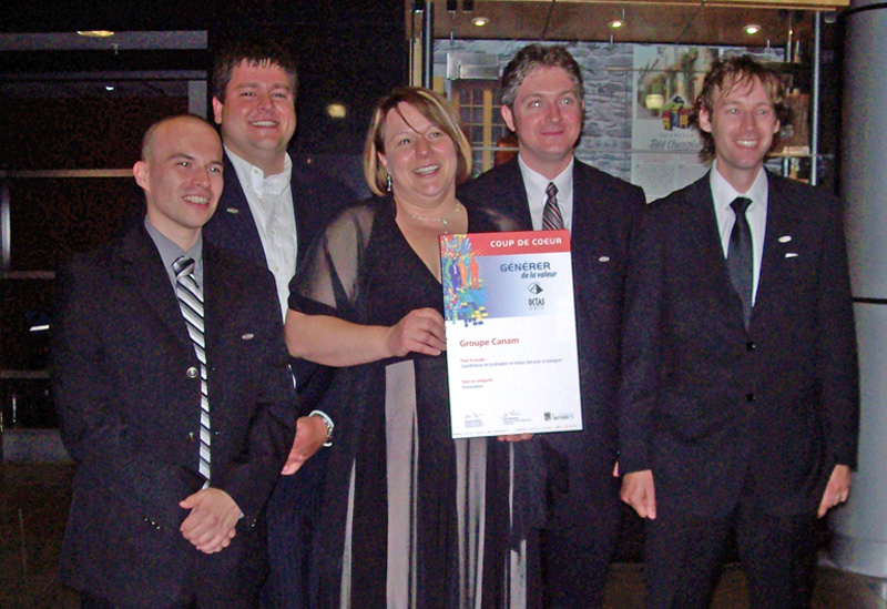 Groupe Canam reçoit un prix Coup de cœur au Gala des Octas 2010