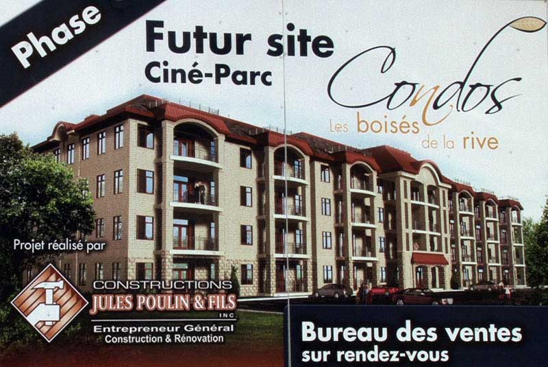 Le projet de condos au Ciné-Parc Saint-Georges pourrait débuter cet automne