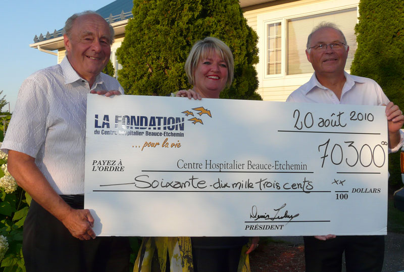 Des dons de 75 000 $ au tournoi de golf de la Fondation du Centre hospitalier Beauce-Etchemin