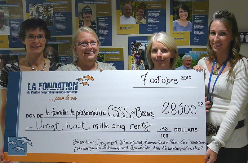 La Famille du CSSSB donne le ton à la campagne de la Fondation