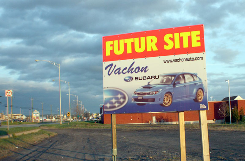 La construction du garage Subaru aura lieu au printemps