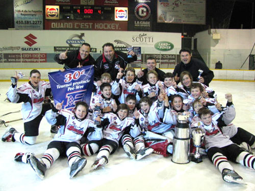 Le Garaga de Saint-Georges pee-wee CC remporte le tournoi de Repentigny