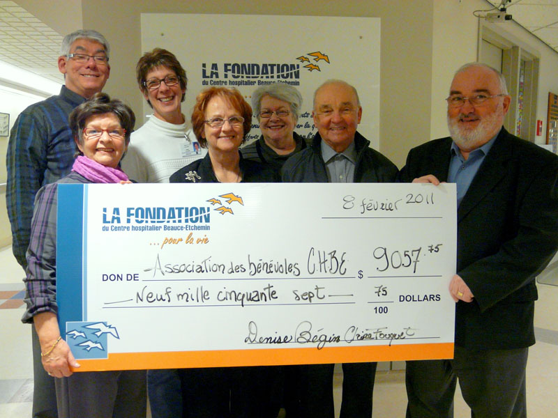 Un don de 9000 $ à la Fondation du CHBE