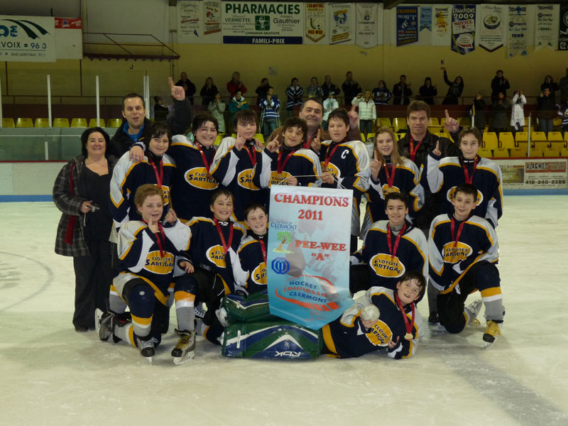 Le pee-wee A de Beauce-Centre est champion à Clermont