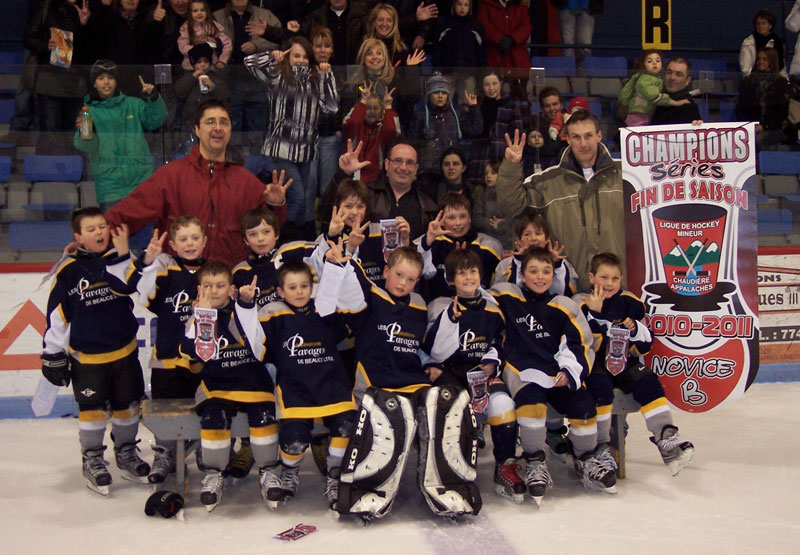 Trois en trois pour l’équipe novice B2 de Beauce-Centre