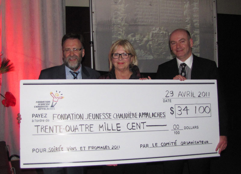 La Fondation jeunesse Chaudière-Appalaches amasse 34 100 $ au bénéfice des jeunes en difficulté
