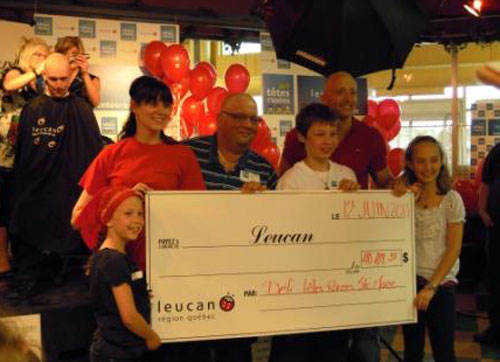 Solidarité, empathie et espoir au Défi têtes rasées de Beauce-Nord