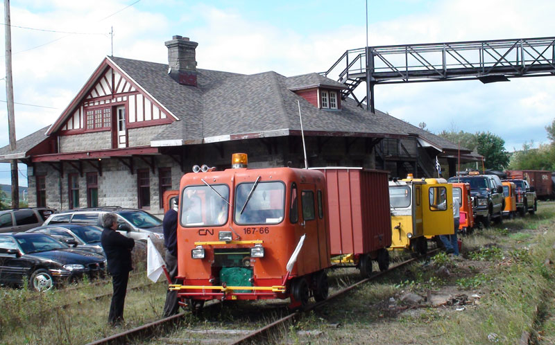 Les amateurs de train pourront faire un tour de draisine à Vallée-Jonction